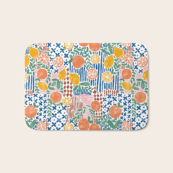 Mediterranean Fusion Citrus Bath Mat Gallery Image 1