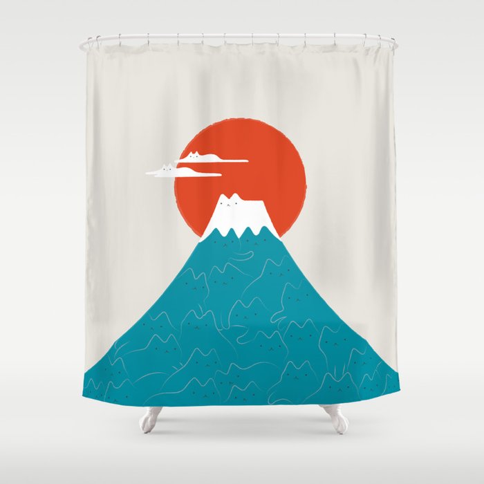 Cat Landscape 144 Shower Curtain Gallery Image 1