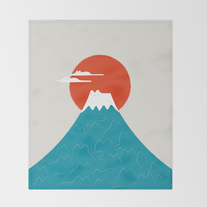 Cat Landscape 144 Throw Blanket Gallery Image 2