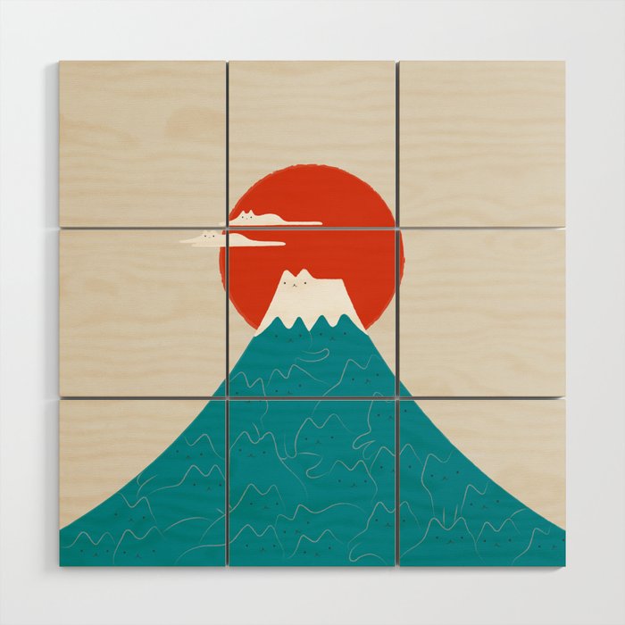 Cat Landscape 144 Wood Wall Art Gallery Image 1