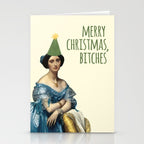 Merry Christmas, Bitches - Funny Rude Xmas Holiday Wishes Stationery Card Gallery Image 2