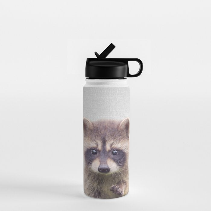 Raccoon - Colorful Water Bottle Gallery Image 1