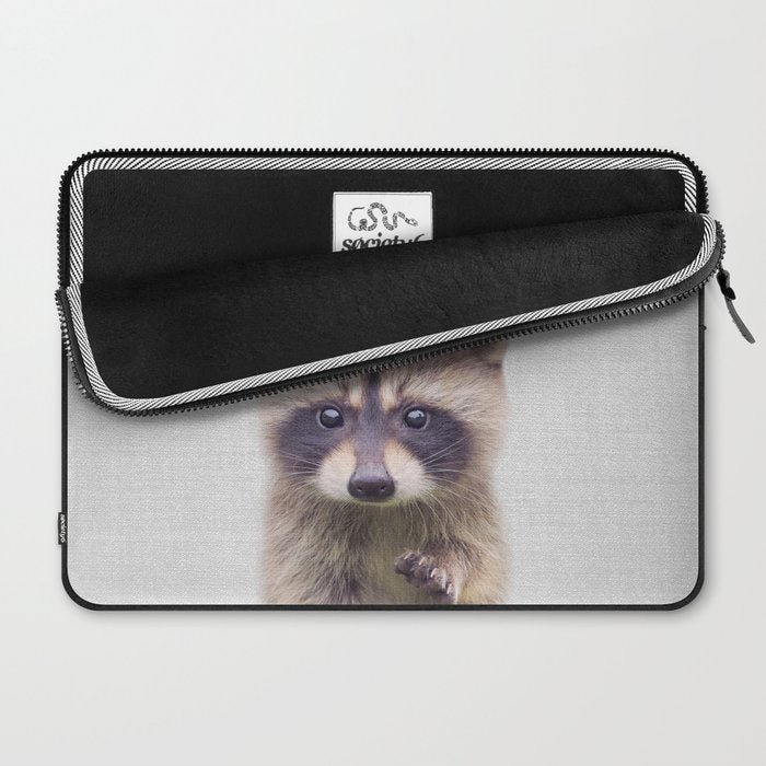 Raccoon - Colorful Laptop Sleeve Gallery Image 2