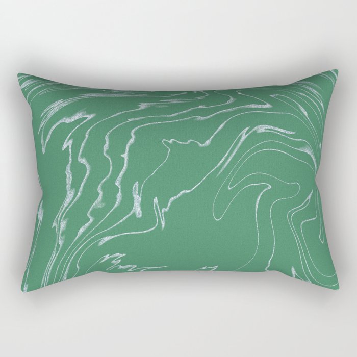wavelength | green Rectangular Pillow Gallery Image 2