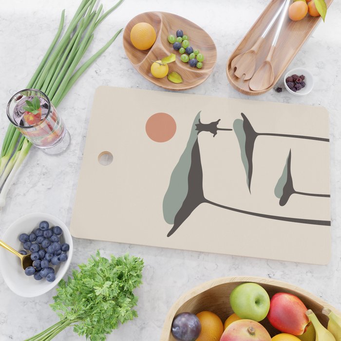 Cat and Plant 30 Cutting Board Gallery Image 2