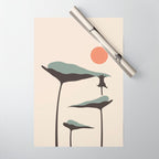 Cat and Plant 30 Wrapping Paper Gallery Image 1