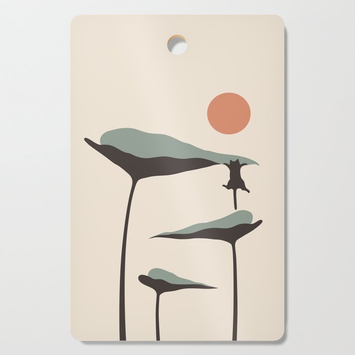 Cat and Plant 30 Cutting Board Gallery Image 1