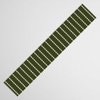 Dashed Lines (Olive Green) Table Runner Gallery Image 3