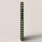 Dashed Lines (Olive Green) iPhone Case Gallery Image 2