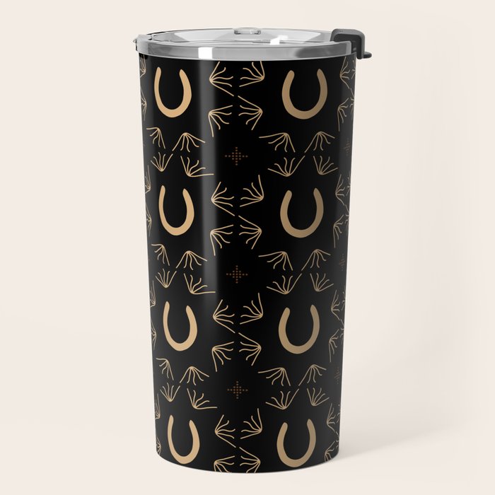 Burning Daylight Rustic Pattern Travel Mug Gallery Image 2