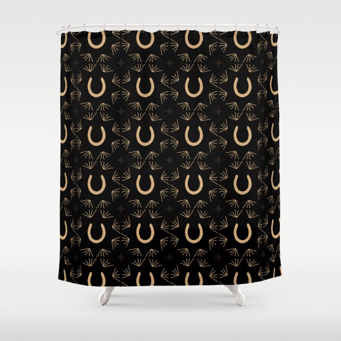 Burning Daylight Rustic Pattern Shower Curtain Gallery Image 1