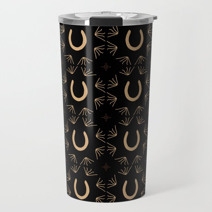 Burning Daylight Rustic Pattern Travel Mug Gallery Image 1