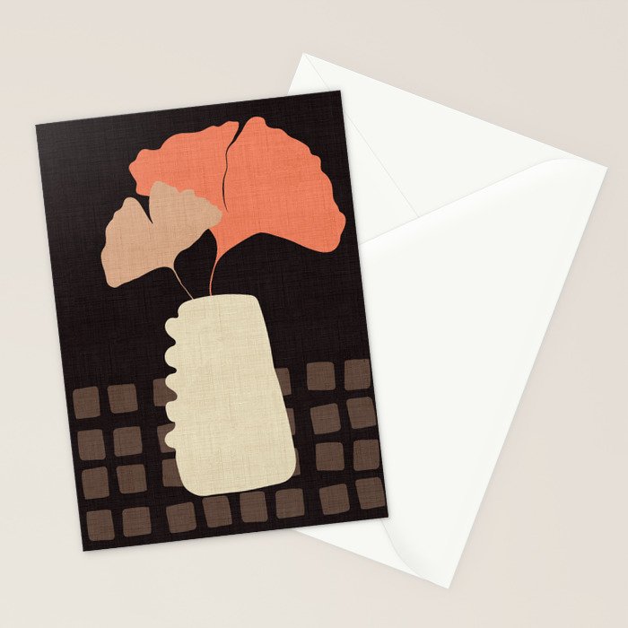 abstract floral 1 Stationery Card Gallery Image 2