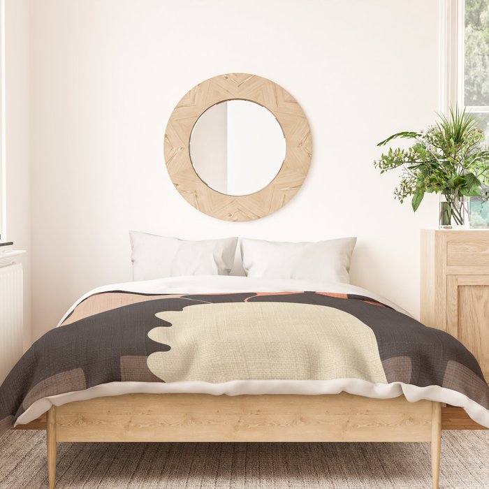 abstract floral 1 Duvet Cover Gallery Image 3