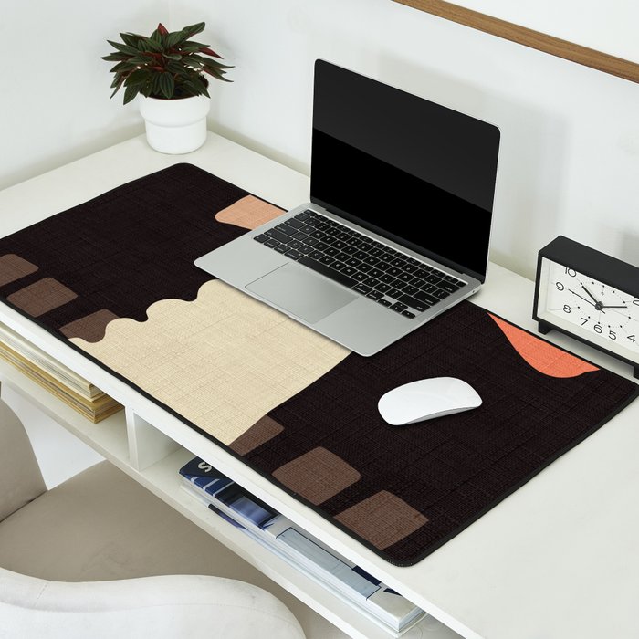 abstract floral 1 Desk Mat Gallery Image 2