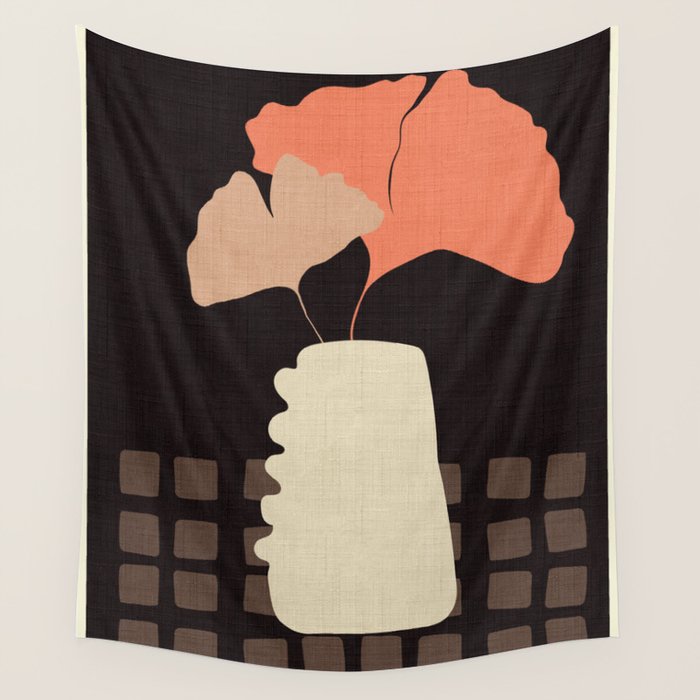 abstract floral 1 Wall Tapestry Gallery Image 1