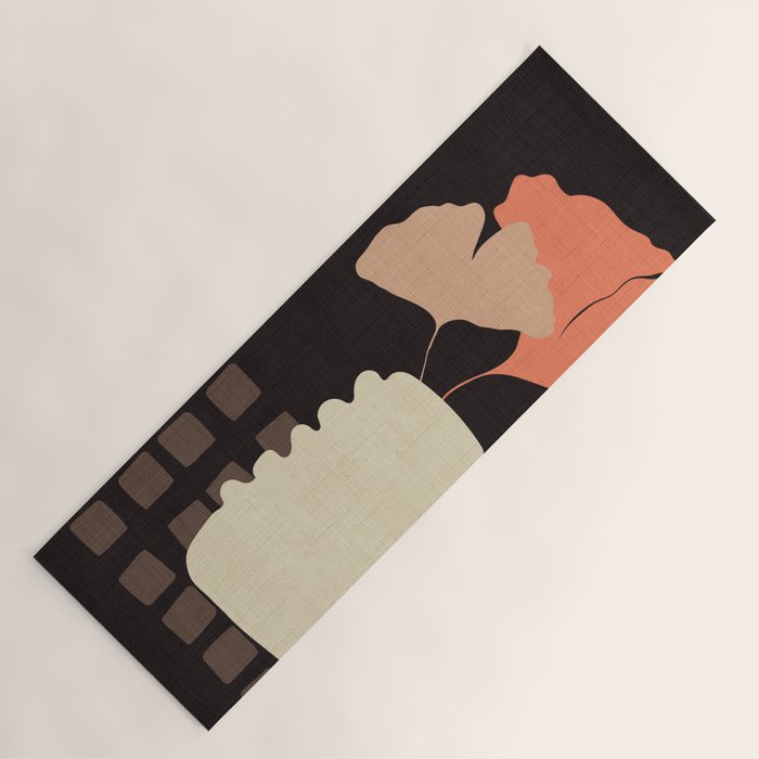 abstract floral 1 Yoga Mat Gallery Image 1