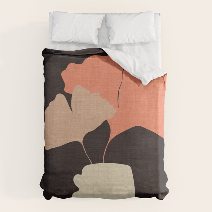 abstract floral 1 Duvet Cover Gallery Image 1