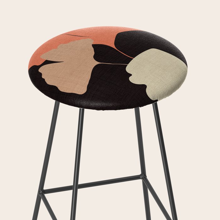 abstract floral 1 Stool Gallery Image 2