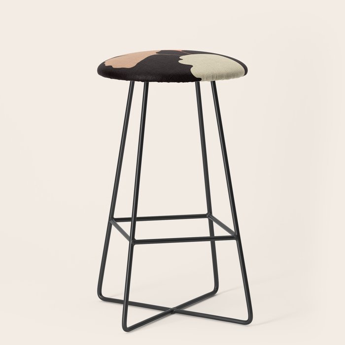 abstract floral 1 Stool Gallery Image 1
