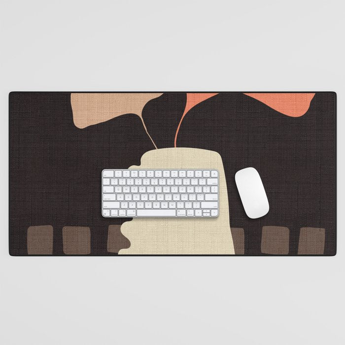 abstract floral 1 Desk Mat Gallery Image 1