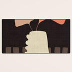 abstract floral 1 Desk Mat Gallery Image 3