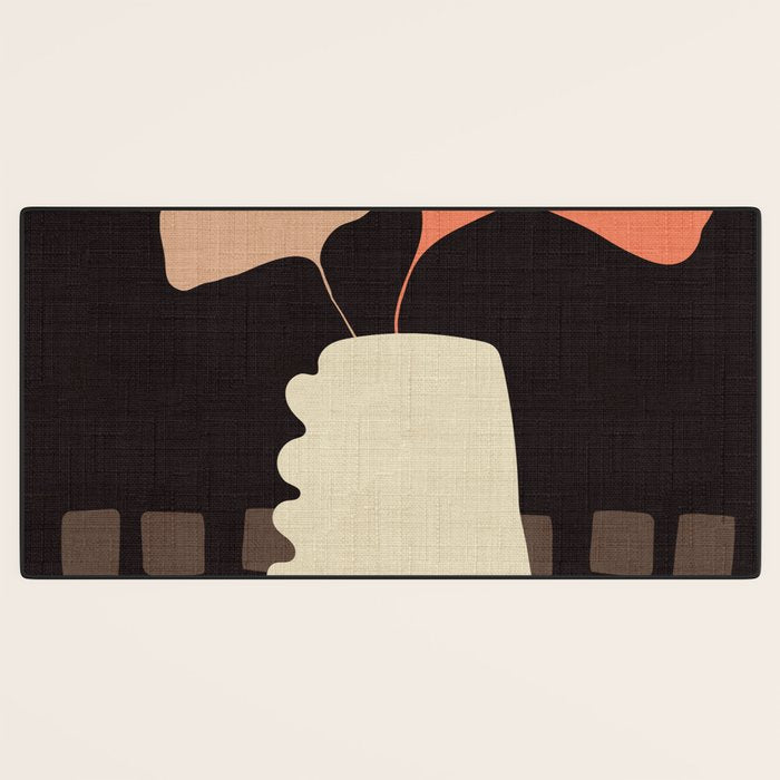 abstract floral 1 Desk Mat Gallery Image 3