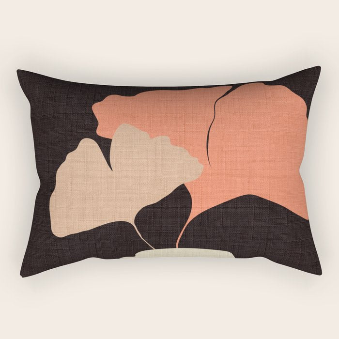 abstract floral 1 Rectangular Pillow Gallery Image 2