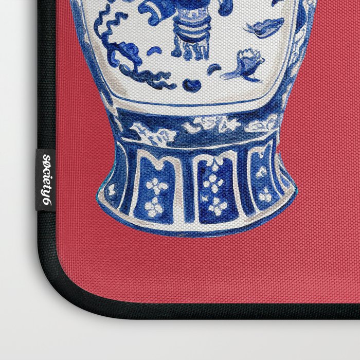 GINGER JAR TRIO ON RED Laptop Sleeve Gallery Image 3