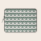 Vintage Bows IV Green Laptop Sleeve Gallery Image 1