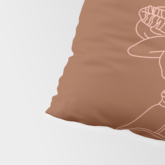 Love or Die Tryinâ - Cowhand - Rust & Peach Pillow Sham Gallery Image 4