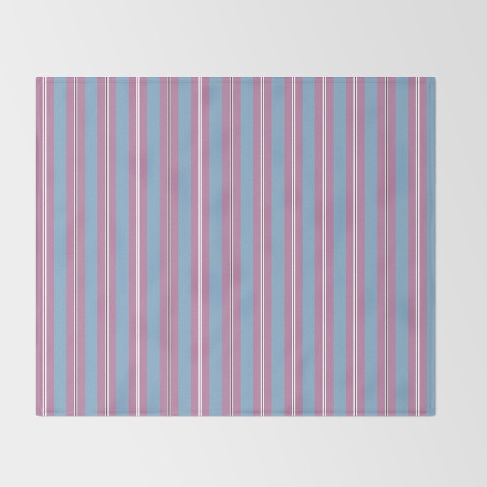 Bubblegum Stripes Throw Blanket Gallery Image 2