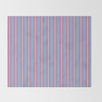 Bubblegum Stripes Throw Blanket Gallery Image 2