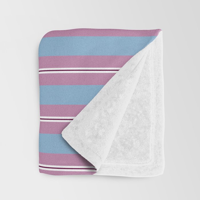 Bubblegum Stripes Throw Blanket Gallery Image 3