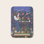 Romantic Snowy City Night Bath Mat Gallery Image 1
