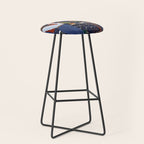 Romantic Snowy City Night Stool Gallery Image 1
