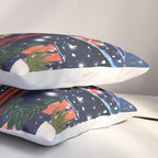 Romantic Snowy City Night Pillow Sham Gallery Image 3
