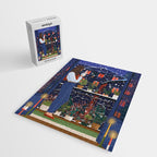 Romantic Snowy City Night Jigsaw Puzzle Gallery Image 2