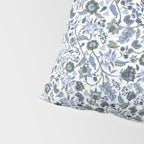 Blue Chinoiserie, Chintz, Indian, vintage floral, 70s,  Pillow Sham Gallery Image 4