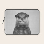 Otter - Black & White Laptop Sleeve Gallery Image 1