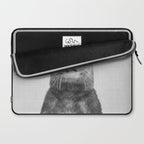 Otter - Black & White Laptop Sleeve Gallery Image 2