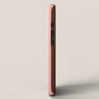 Old Fashioned Double Stripes Brown Pink Cream Narrow Vertical Stripe Pattern iPhone Case Gallery Image 2
