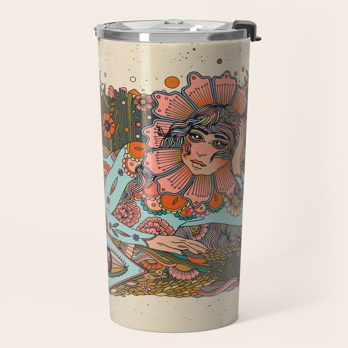 Flowerbed Travel Mug Gallery Image 2