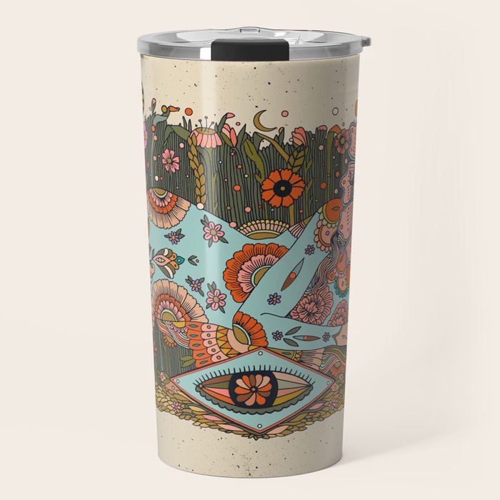 Flowerbed Travel Mug Gallery Image 1