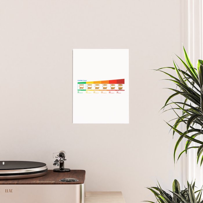 Cat CHONK Chart Meme Poster Gallery Image 2