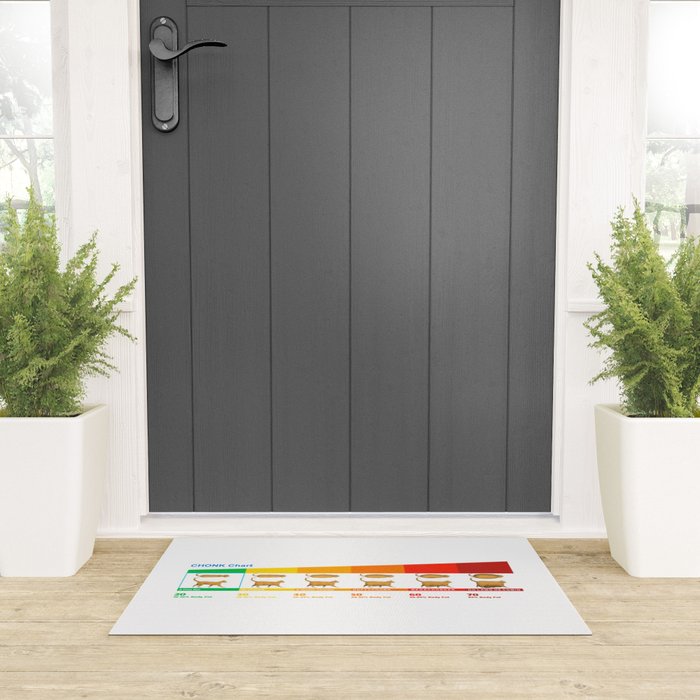 Cat CHONK Chart Meme Welcome Mat Gallery Image 3