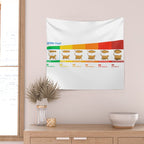 Cat CHONK Chart Meme Wall Tapestry Gallery Image 2