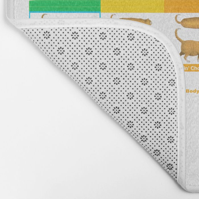 Cat CHONK Chart Meme Bath Mat Gallery Image 2