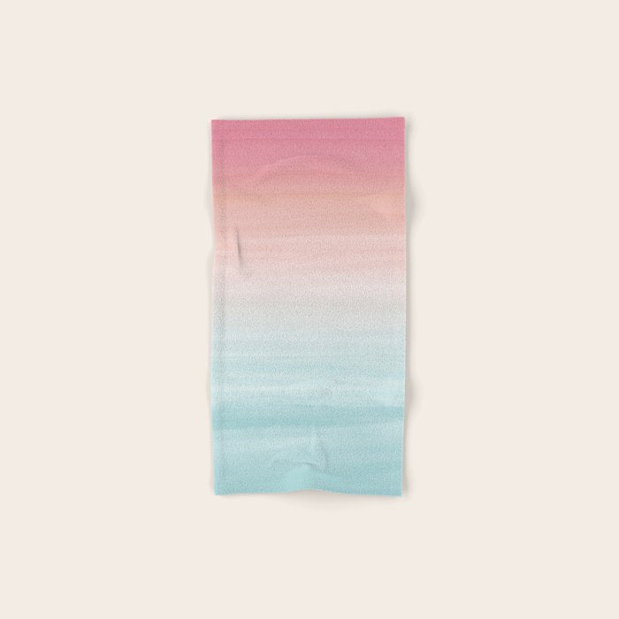 Touching Watercolor Abstract Beach Dream #1 #painting #decor #art #society6 Bath Towel Gallery Image 1