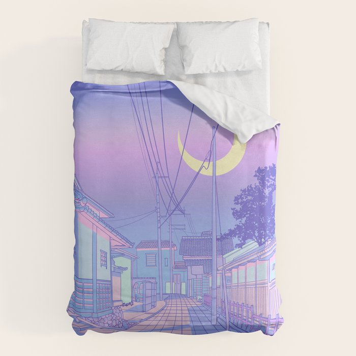 Kyoto Nights Duvet Cover
